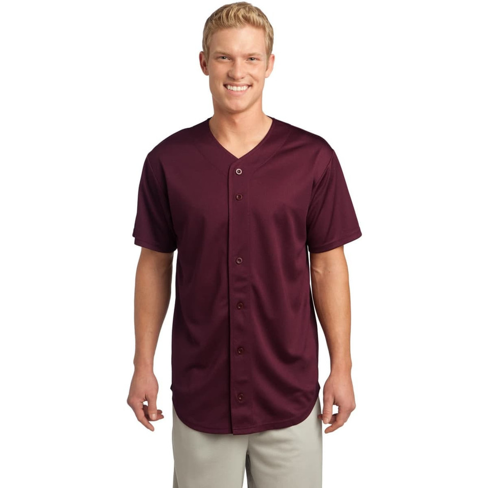 Sport-Tek PosiCharge Tough Mesh Full-Button Jersey