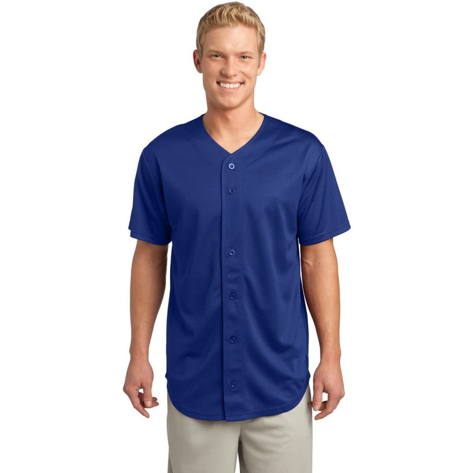 Sport-Tek PosiCharge Tough Mesh Full-Button Jersey