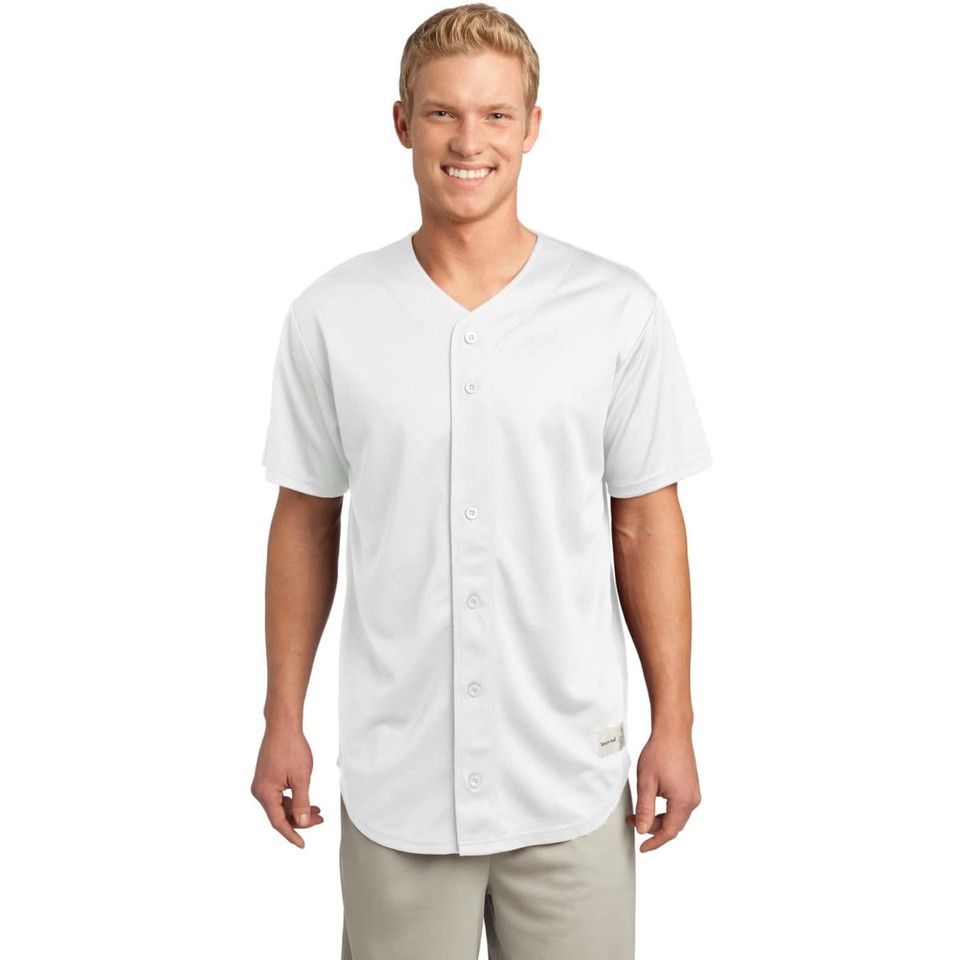 Sport-Tek PosiCharge Tough Mesh Full-Button Jersey