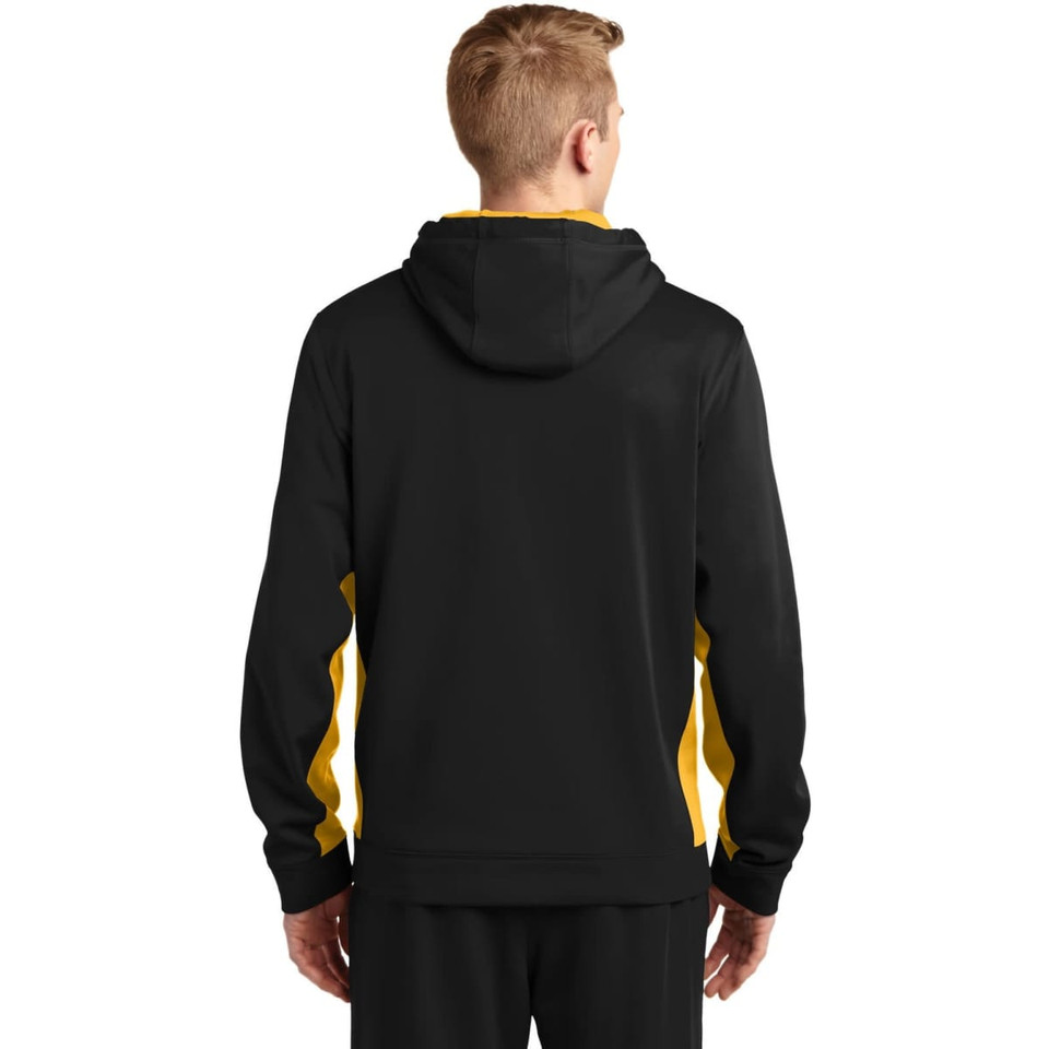 Sport-Tek Sport-Wick Fleece Colorblock Hooded Pullover
