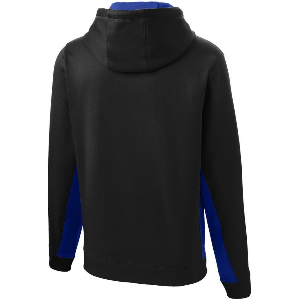 Sport-Tek Sport-Wick Fleece Colorblock Hooded Pullover