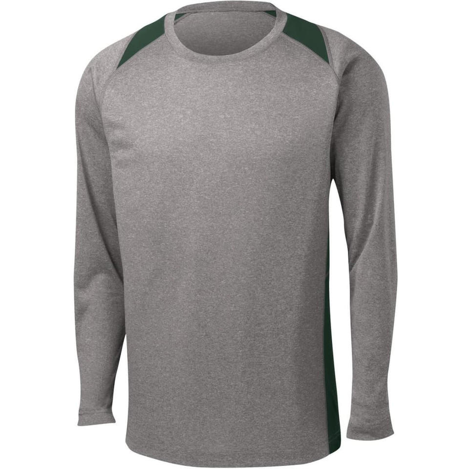 Sport-Tek Long Sleeve Heather Colorblock Contender Tee