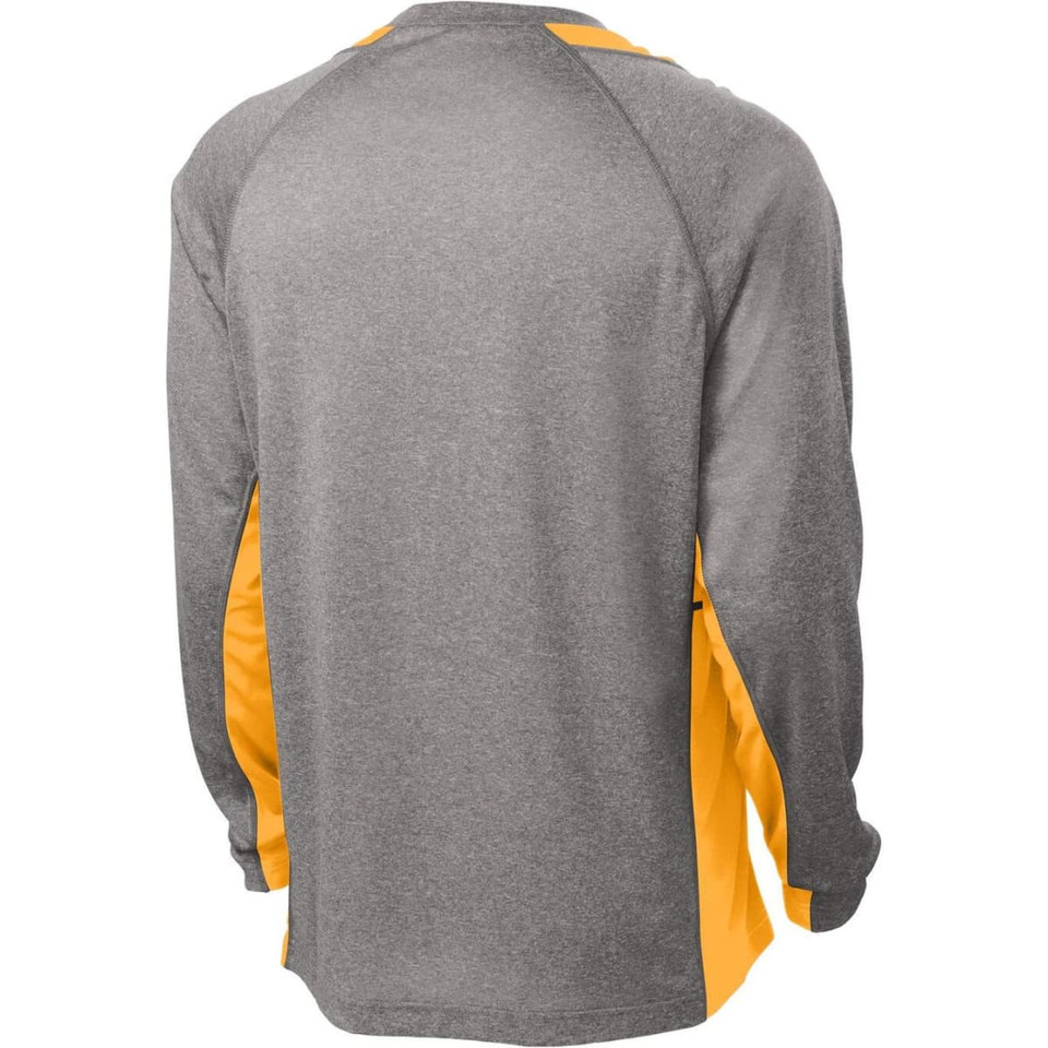 Sport-Tek Long Sleeve Heather Colorblock Contender Tee
