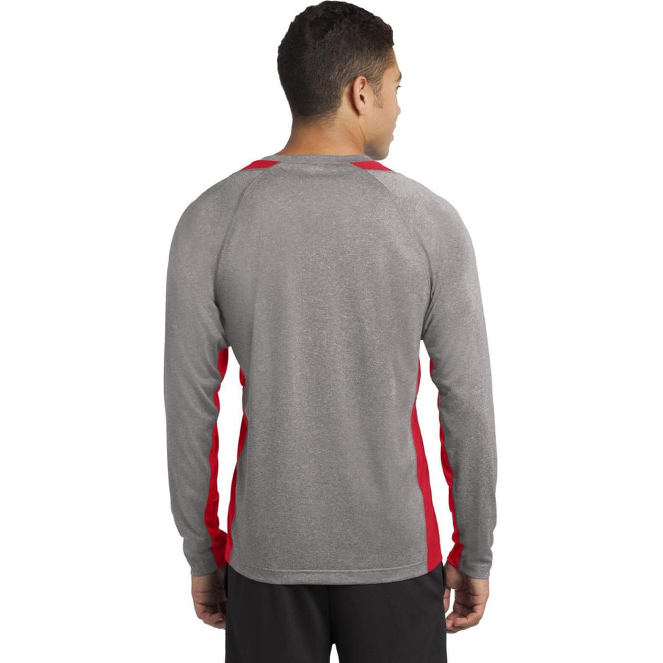 Sport-Tek Long Sleeve Heather Colorblock Contender Tee