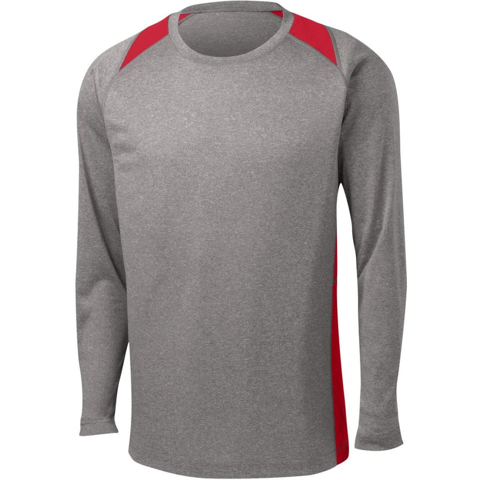 Sport-Tek Long Sleeve Heather Colorblock Contender Tee