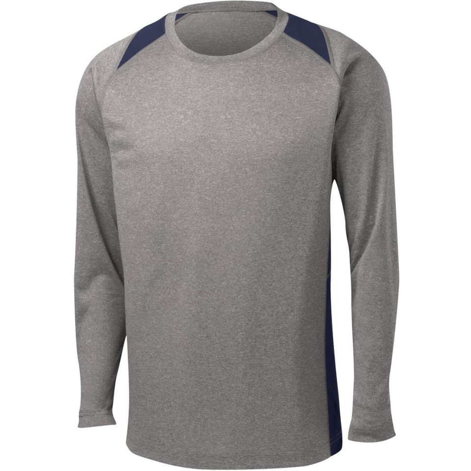 Sport-Tek Long Sleeve Heather Colorblock Contender Tee