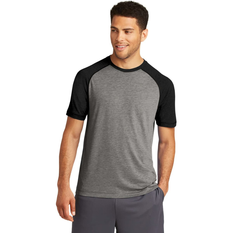 Sport-Tek  PosiCharge  Tri-Blend Wicking Raglan Tee