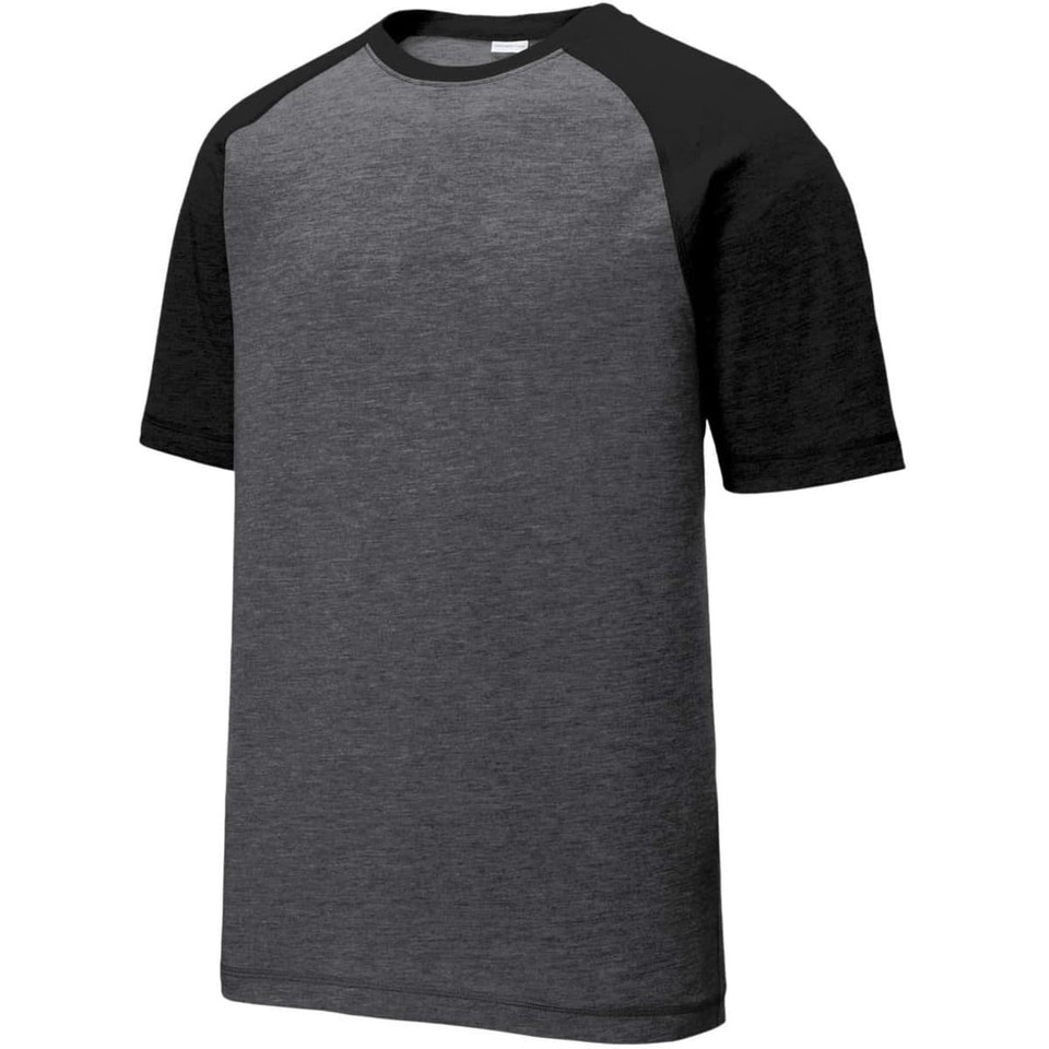 Sport-Tek  PosiCharge  Tri-Blend Wicking Raglan Tee