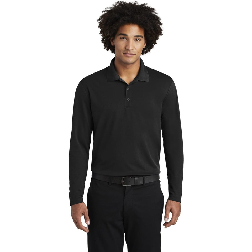 Sport-Tek  PosiCharge  RacerMesh  Long Sleeve Polo