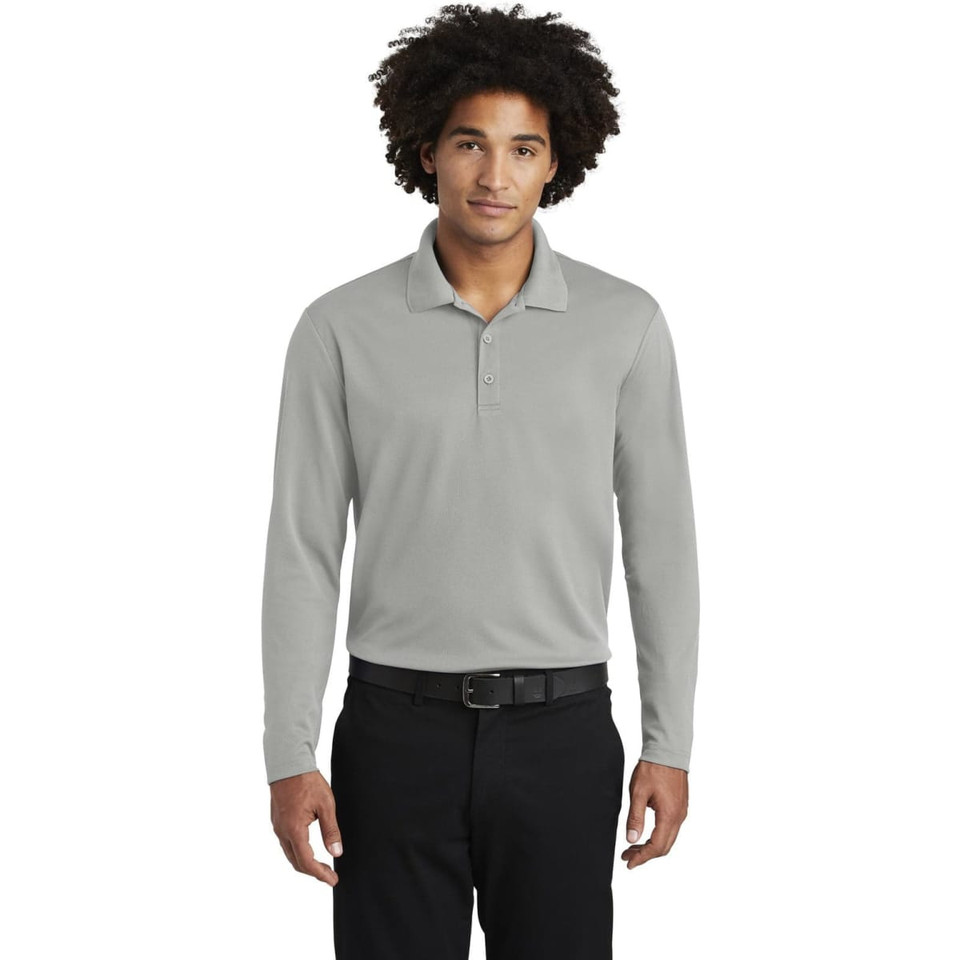 Sport-Tek  PosiCharge  RacerMesh  Long Sleeve Polo