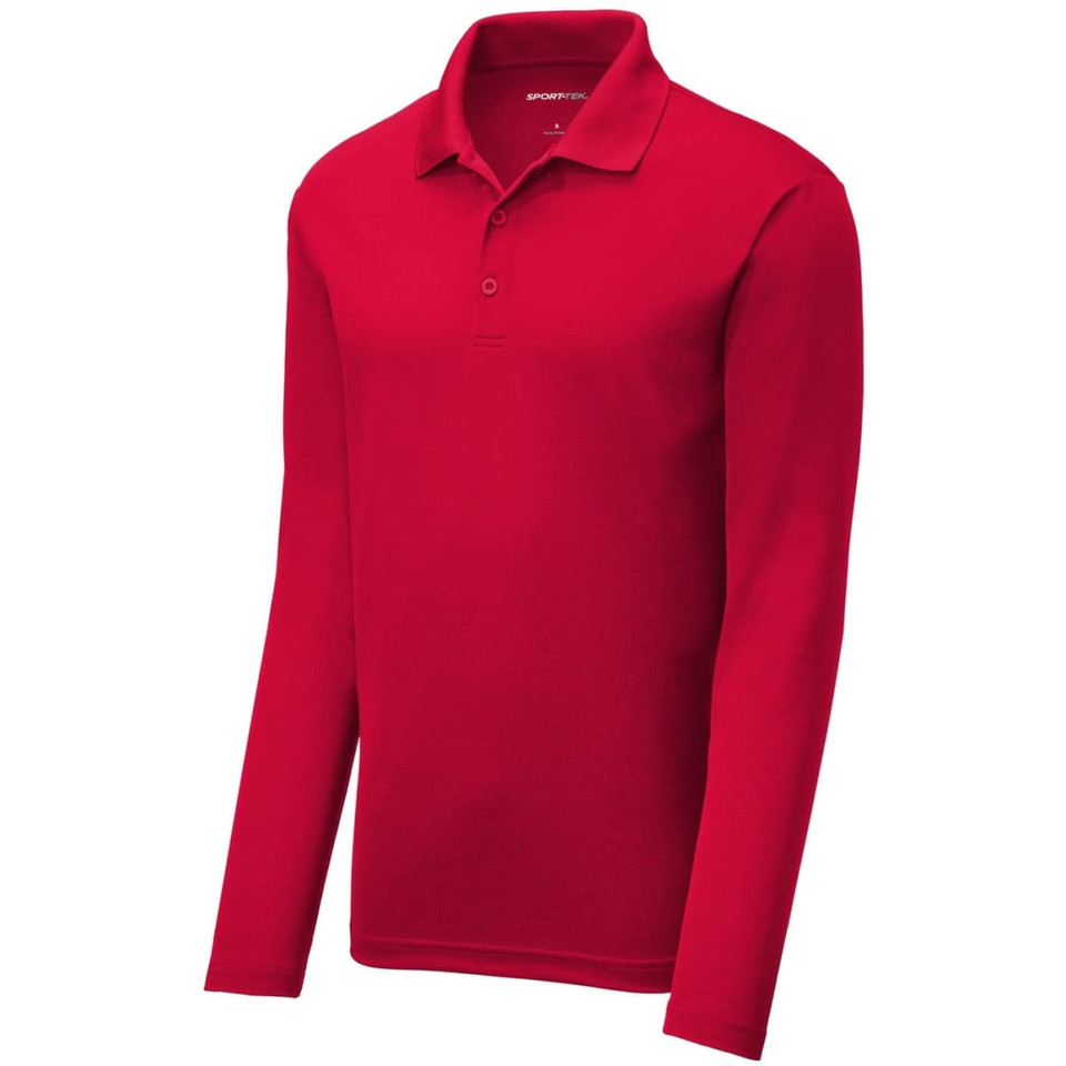 Sport-Tek  PosiCharge  RacerMesh  Long Sleeve Polo