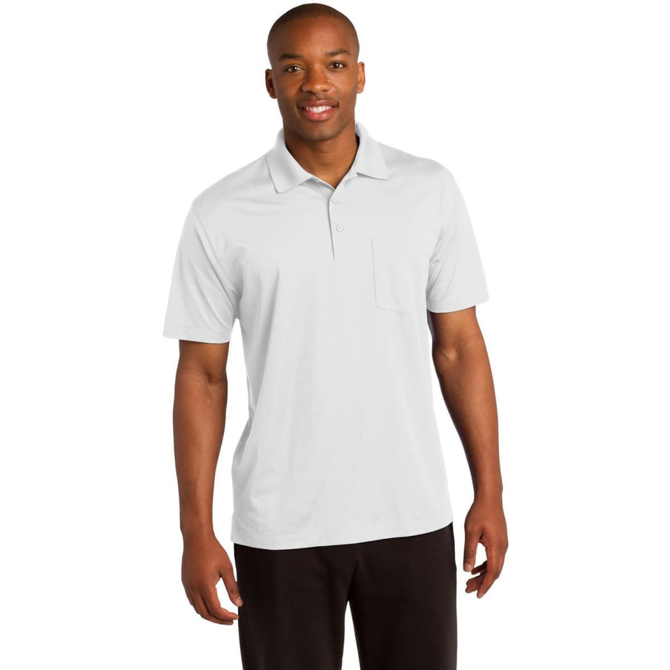 Sport-Tek Micropique Sport-Wick Pocket Polo