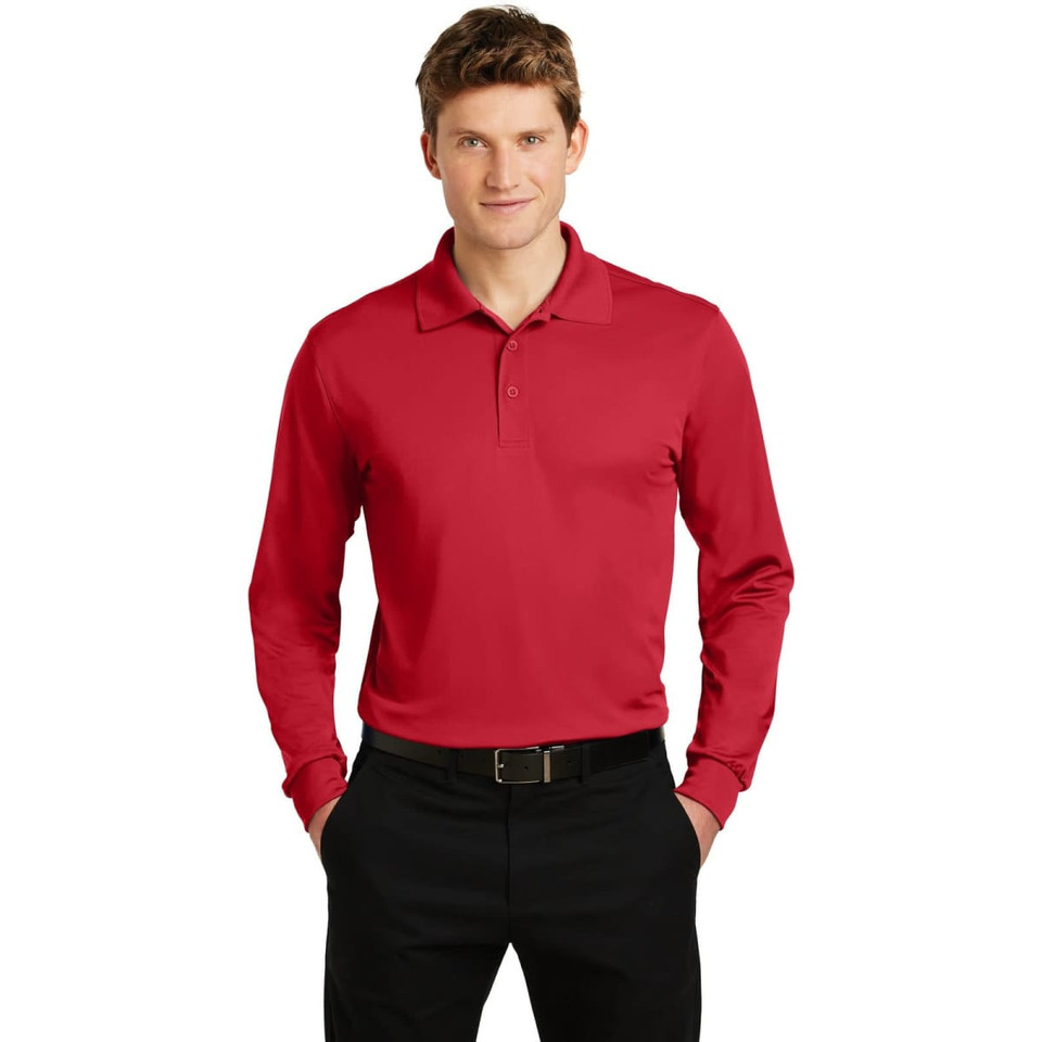 Sport-Tek Long Sleeve Micropique Sport-Wick Polo