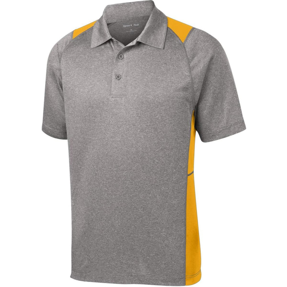 Sport-Tek Heather Colorblock Contender Polo