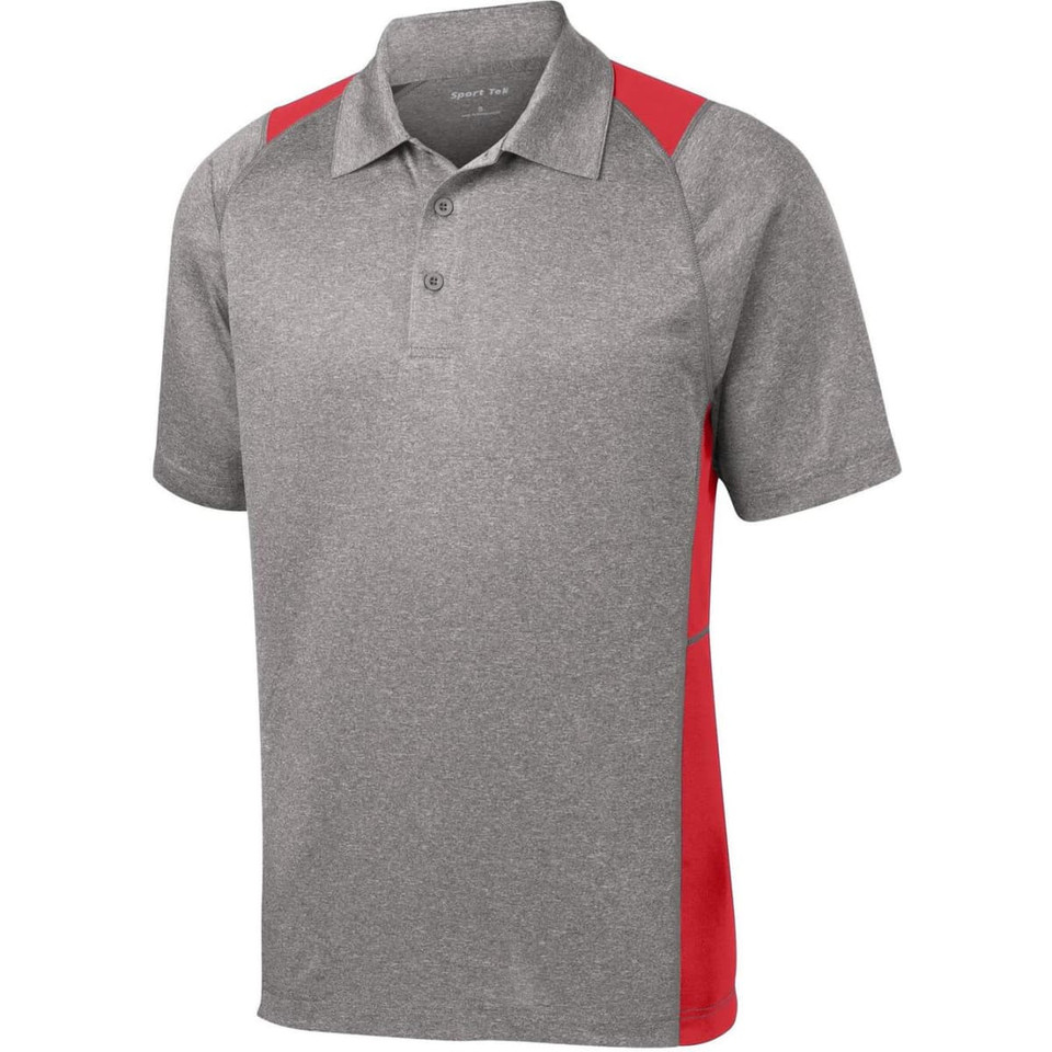 Sport-Tek Heather Colorblock Contender Polo