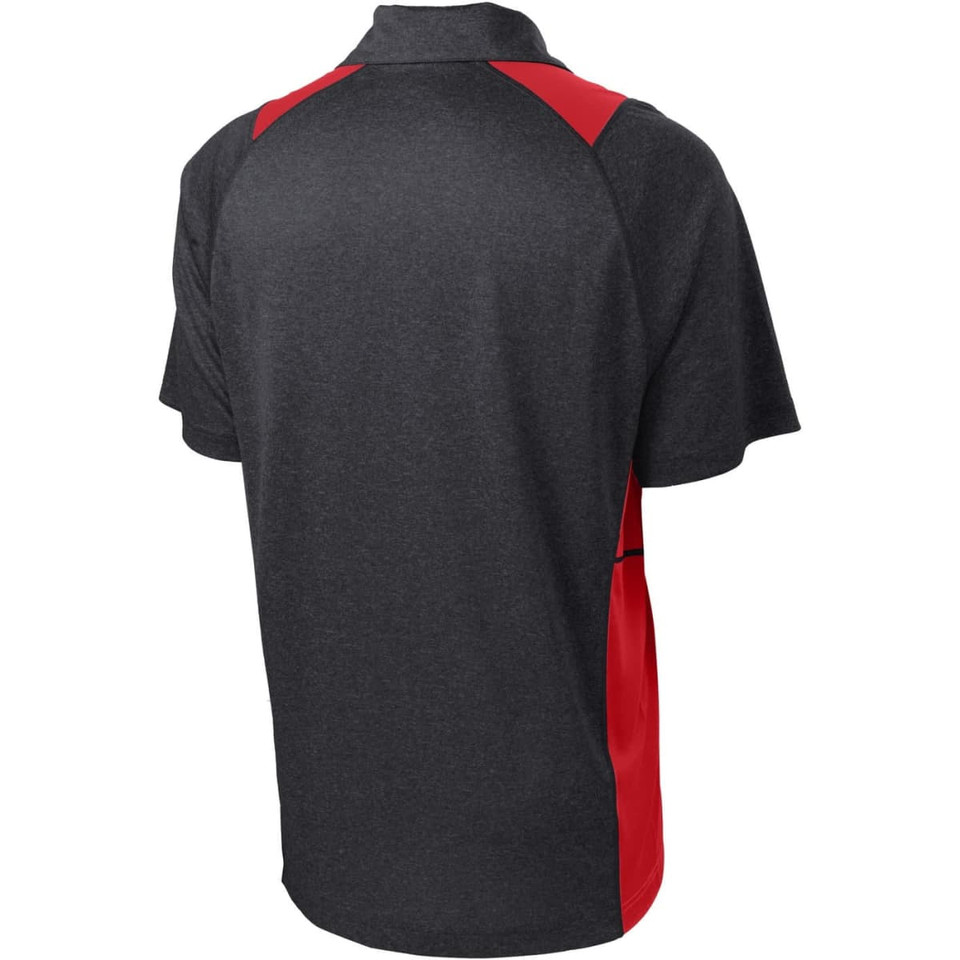 Sport-Tek Heather Colorblock Contender Polo