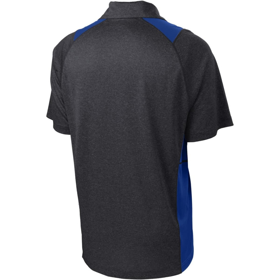 Sport-Tek Heather Colorblock Contender Polo