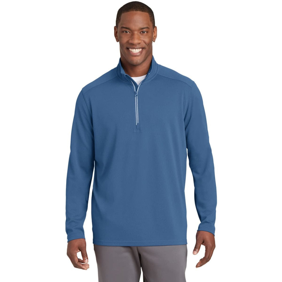 Sport-Tek Sport-Wick Textured 1/4-Zip Pullover