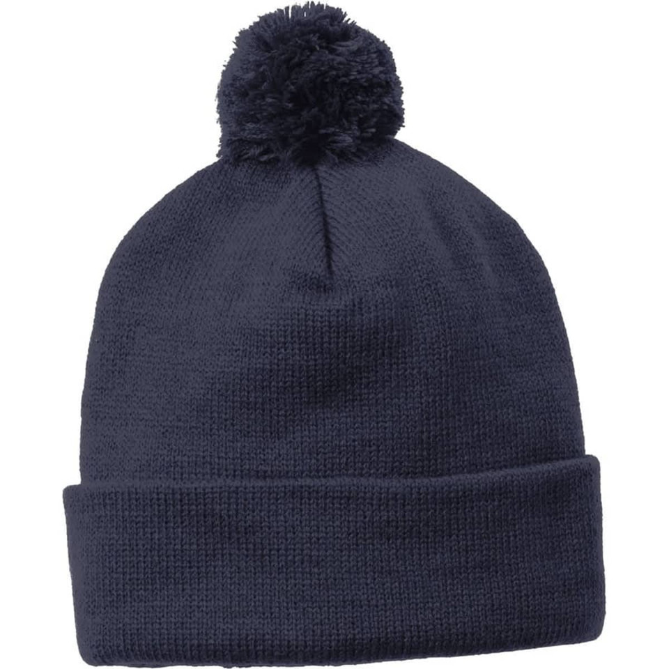 Sport-Tek Solid Pom Pom Beanie
