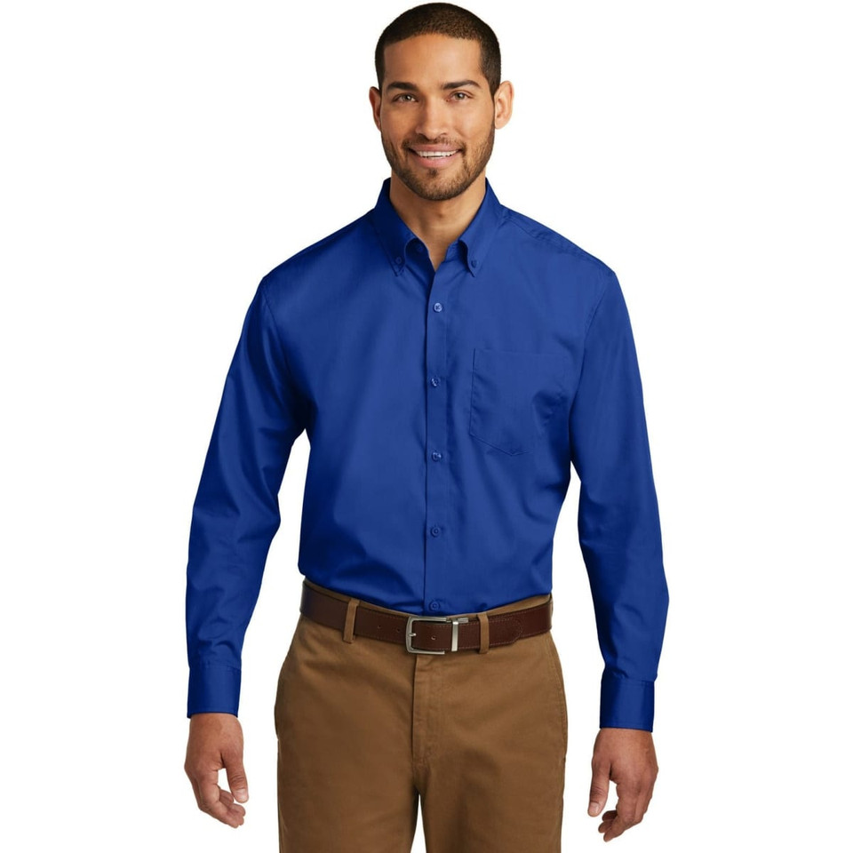Port Authority Long Sleeve Carefree Poplin Shirt