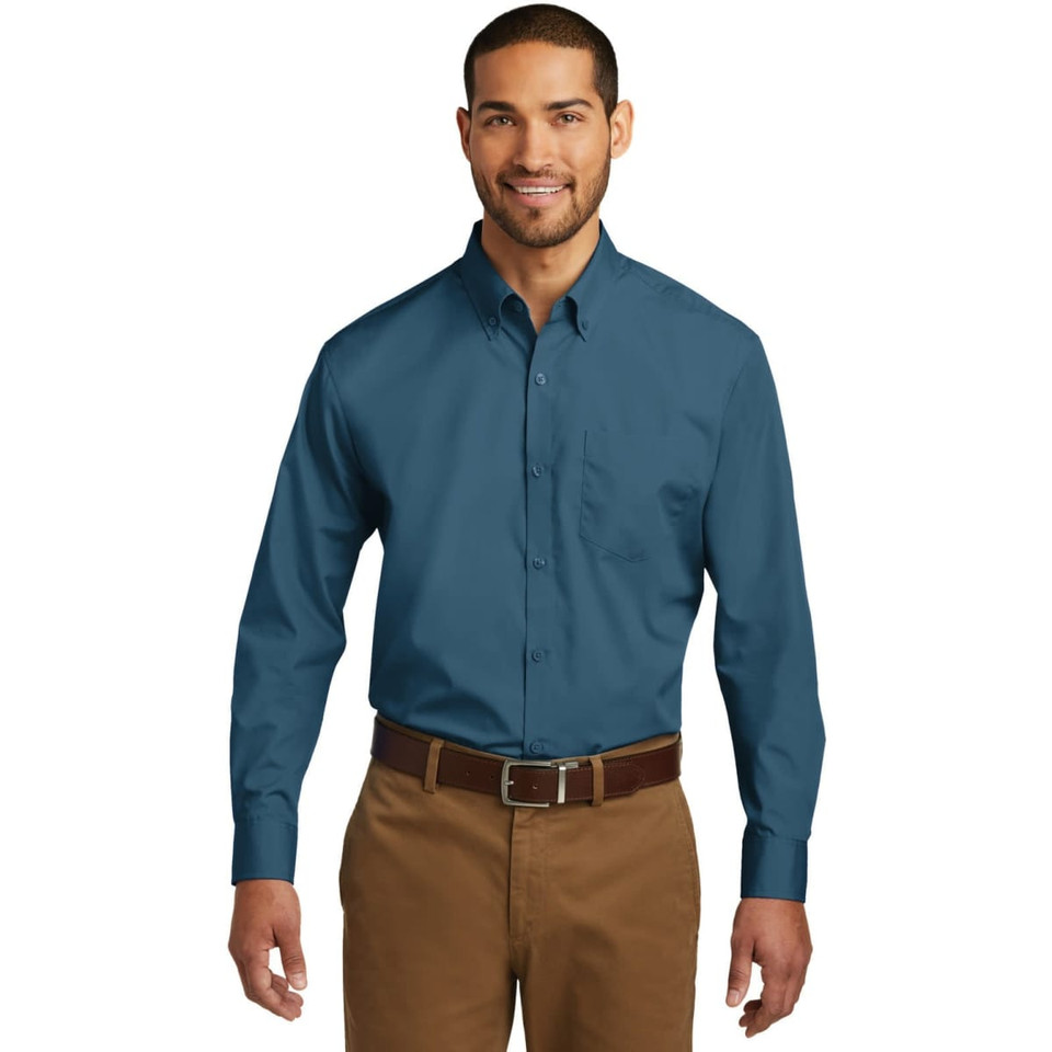 Port Authority Long Sleeve Carefree Poplin Shirt