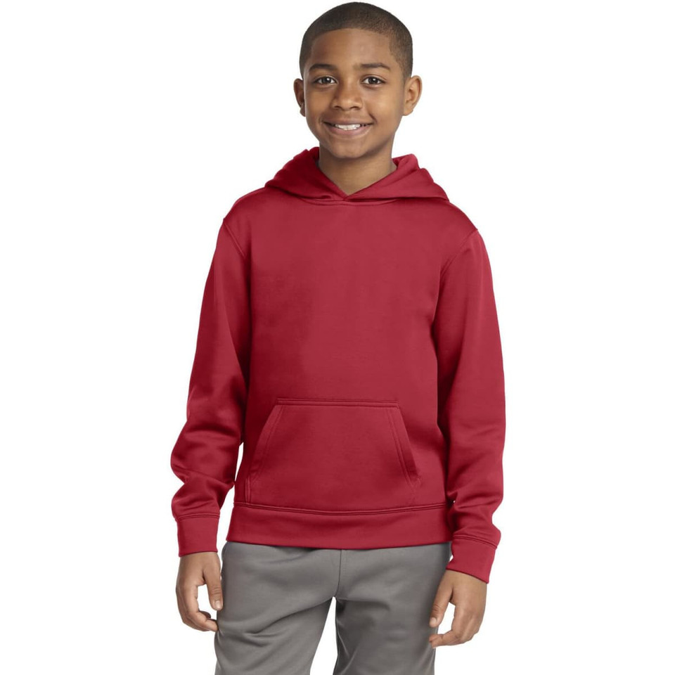 Sport-Tek Youth Sport-Wick Fleece Hooded Pullover