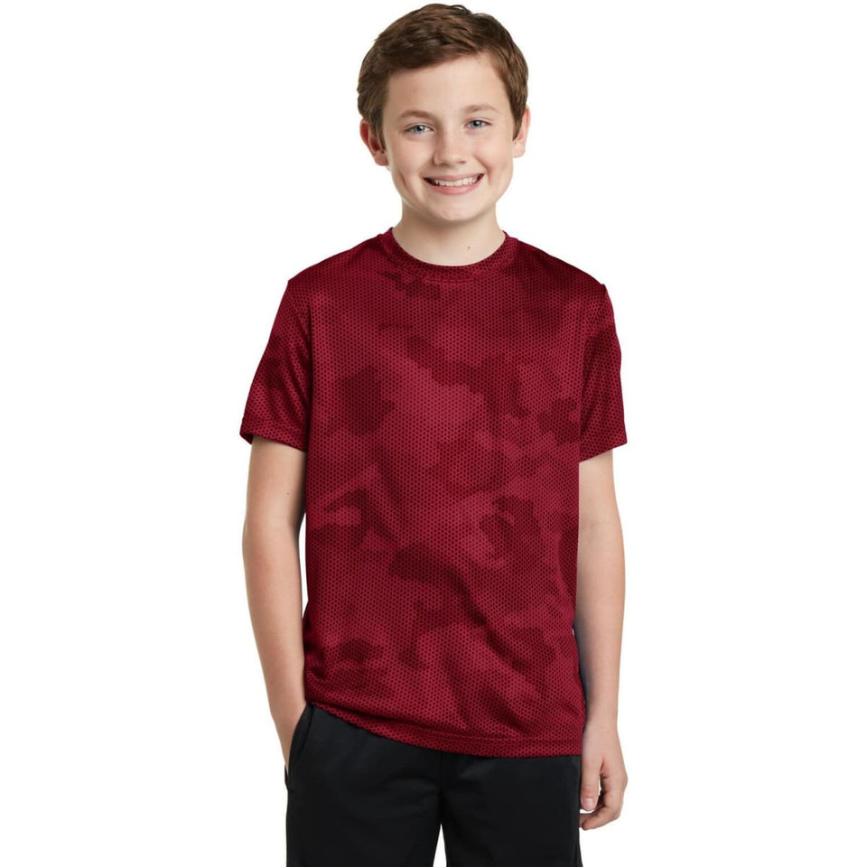 Sport-Tek Youth CamoHex Tee