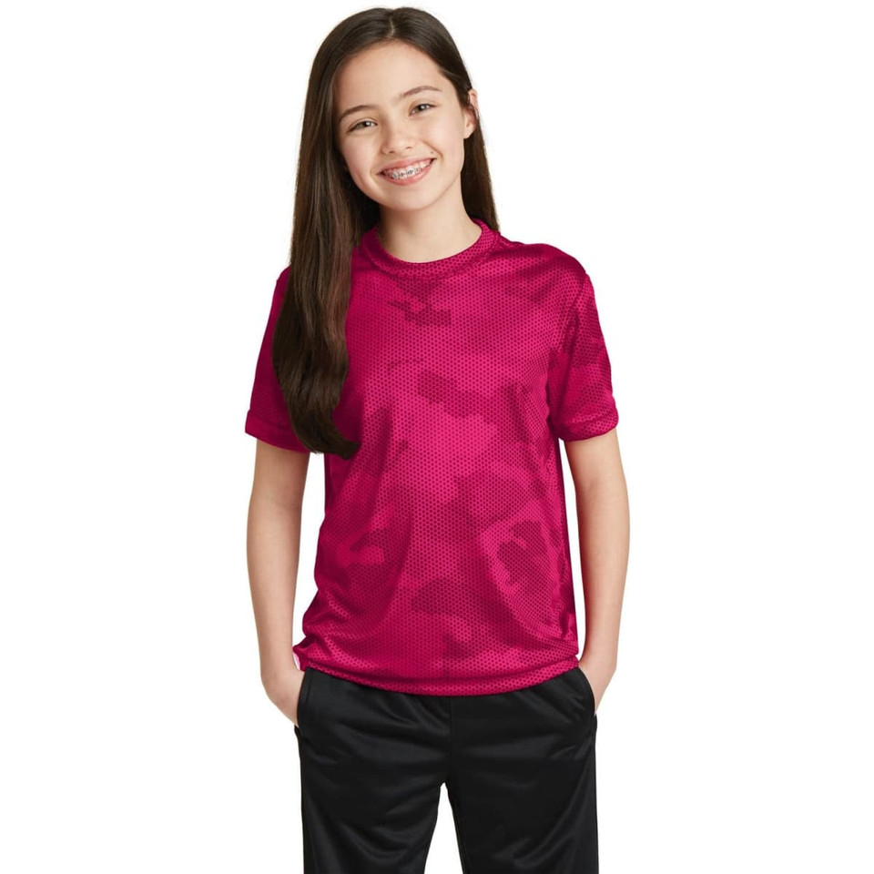 Sport-Tek Youth CamoHex Tee