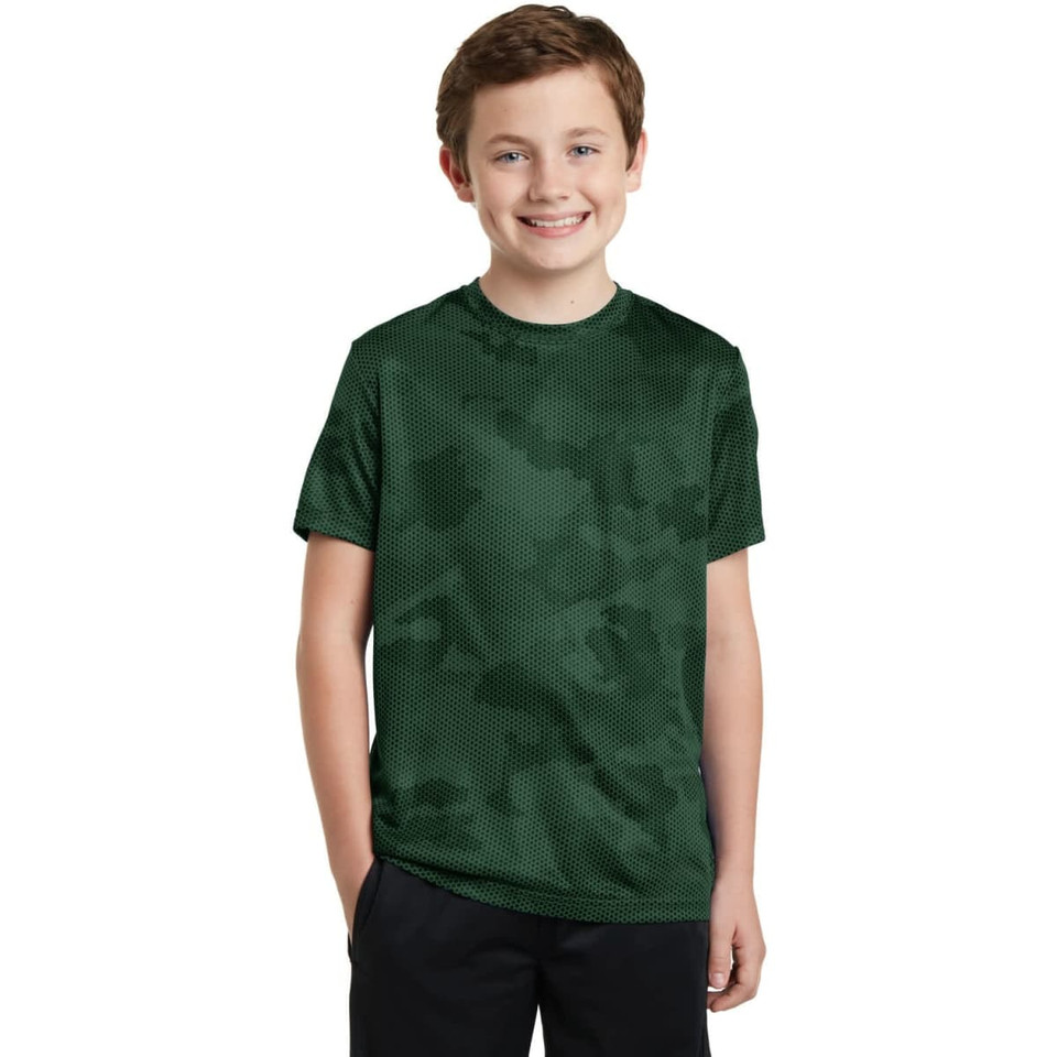 Sport-Tek Youth CamoHex Tee