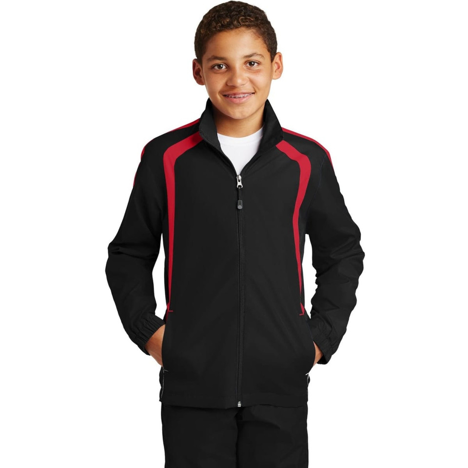 Sport-Tek Youth Colorblock Raglan Jacket