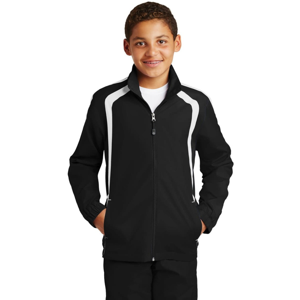 Sport-Tek Youth Colorblock Raglan Jacket