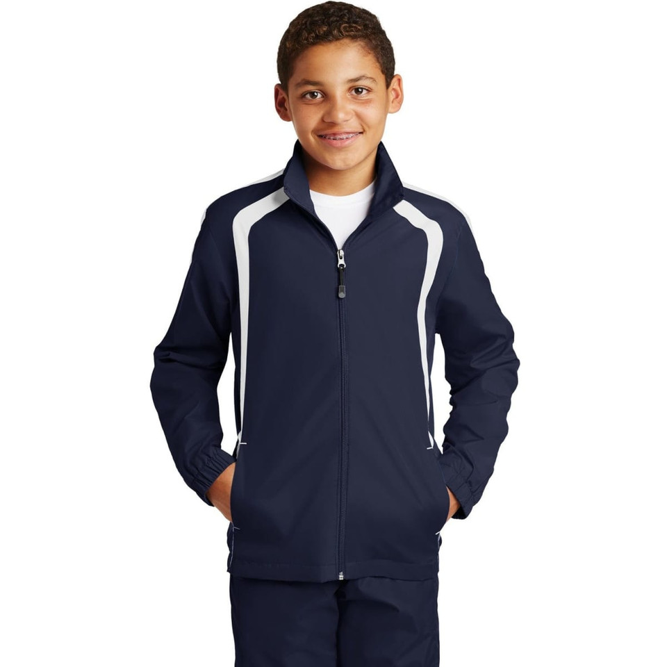 Sport-Tek Youth Colorblock Raglan Jacket