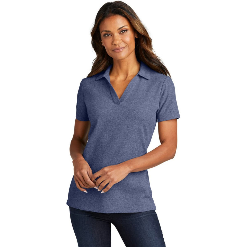 Port Authority Ladies C-FREE Cotton Blend Pique Polo