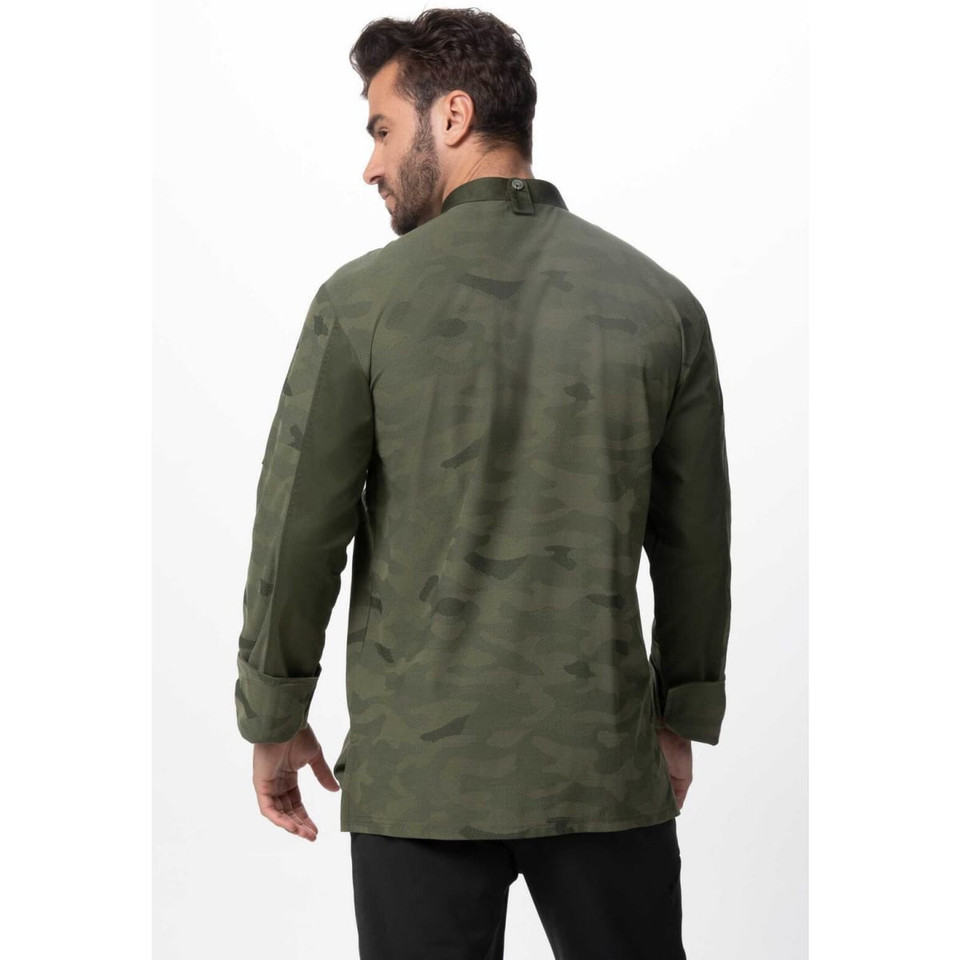 Mojave Men's Chef Jacket- Green