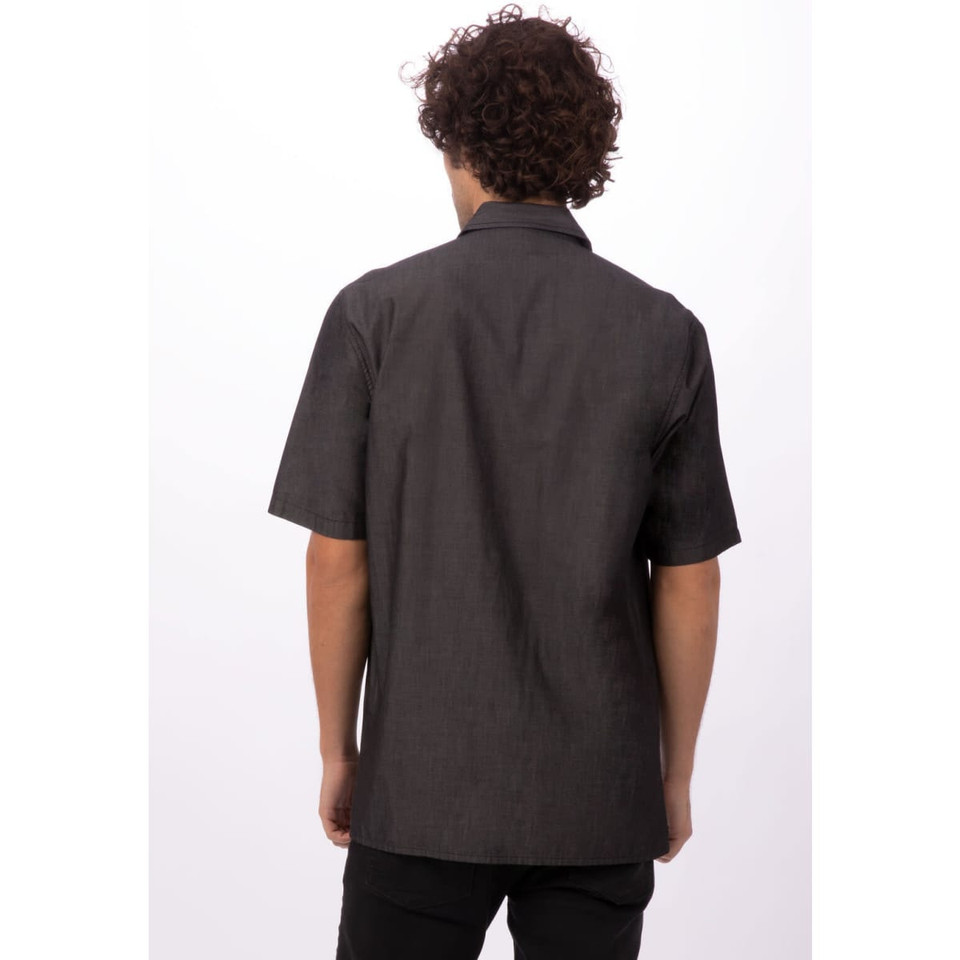 Detroit Men's Short Sleeve Denim Shirt