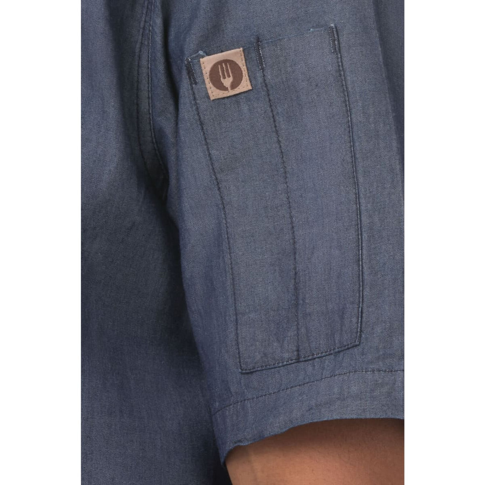 Detroit Men's Short Sleeve Denim Shirt