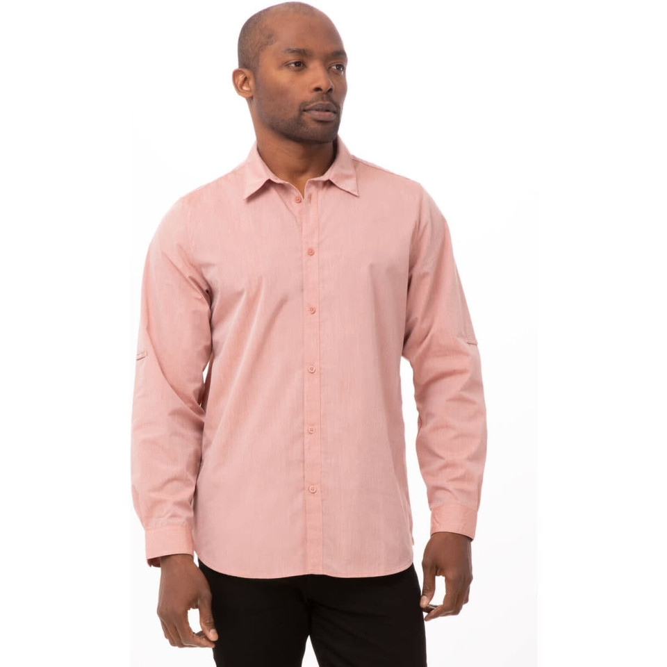 Modern Chambray Men's Dress Shirt