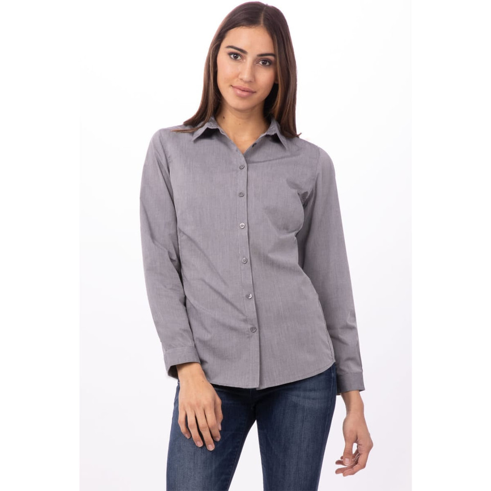 Modern Chambray Women's Dress Shirt