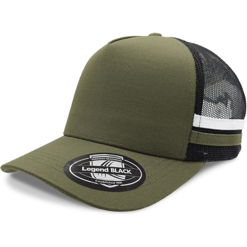 Striped Trucker