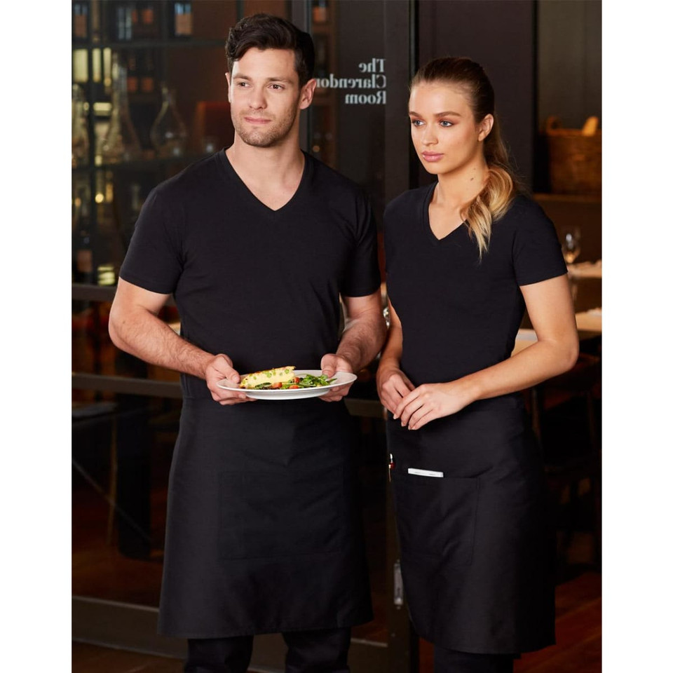 Short waist apron w86xh50cm