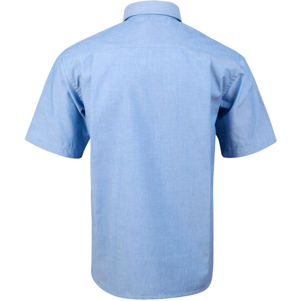 Mens w/f chambray shirt S/S