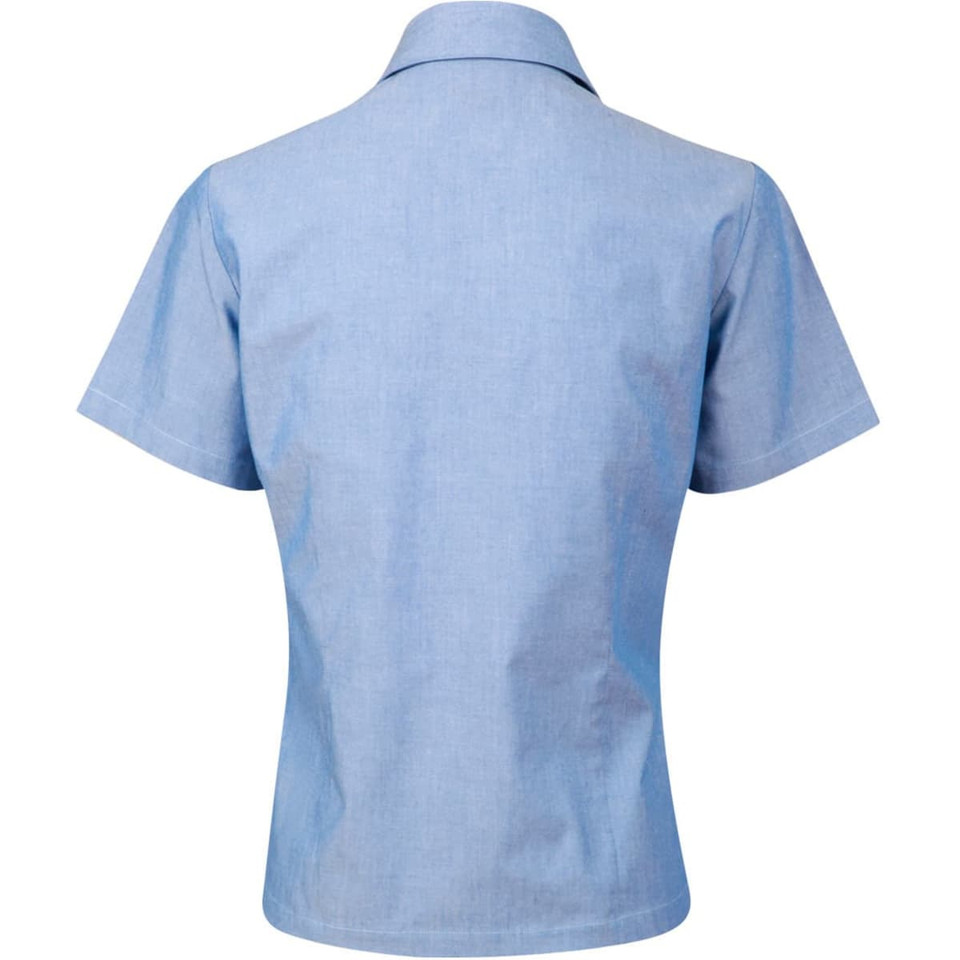 Ladies w/f S/S chambray shirt
