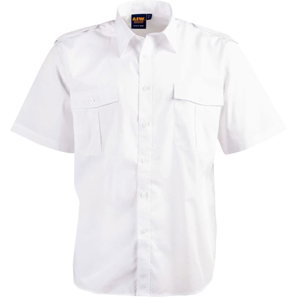 Unisex epaulette shirt ,short sleeve.