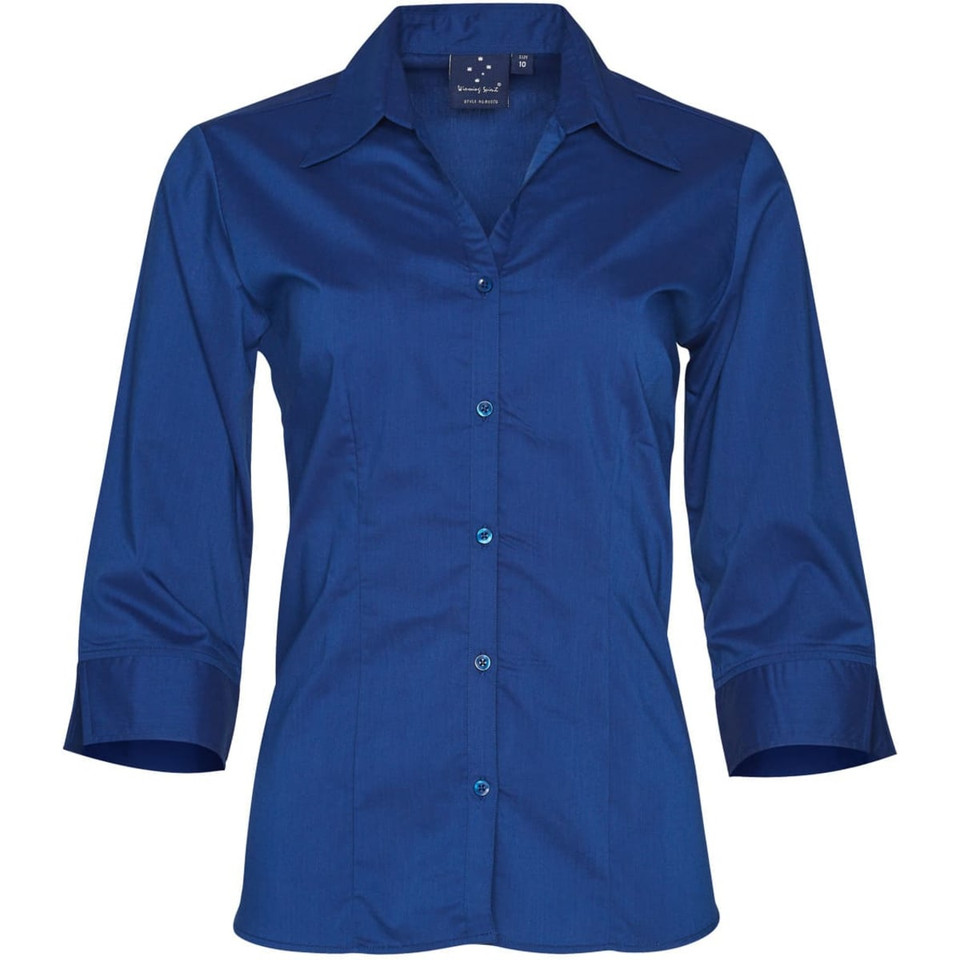 Ladies' 3/4 sleeve teflon shirt
