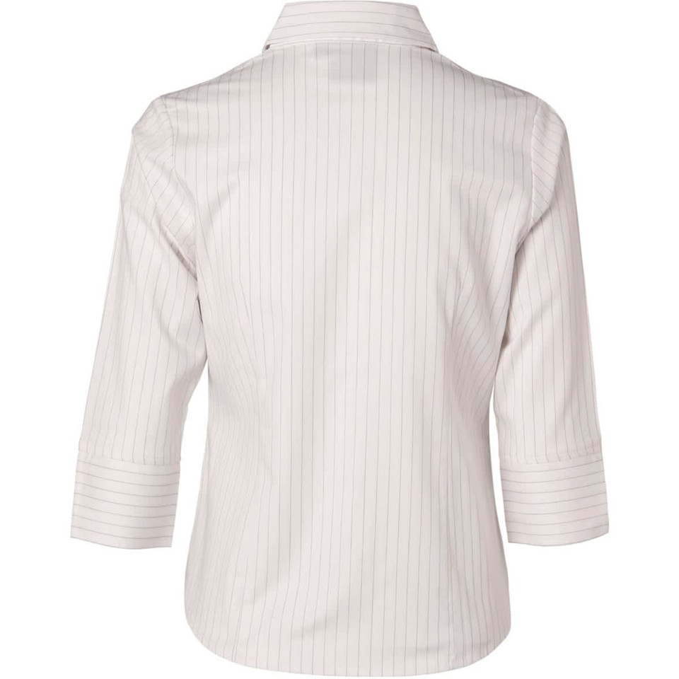 Ladies' 3/4 Sleeve Stretch Stripe Shirt