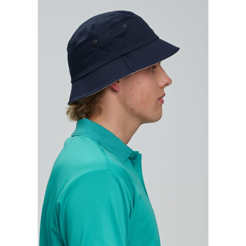 contrasting underbrim bucket hat