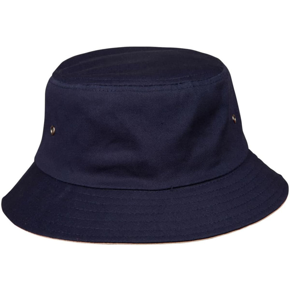 contrasting underbrim bucket hat
