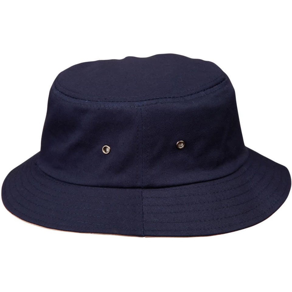 contrasting underbrim bucket hat