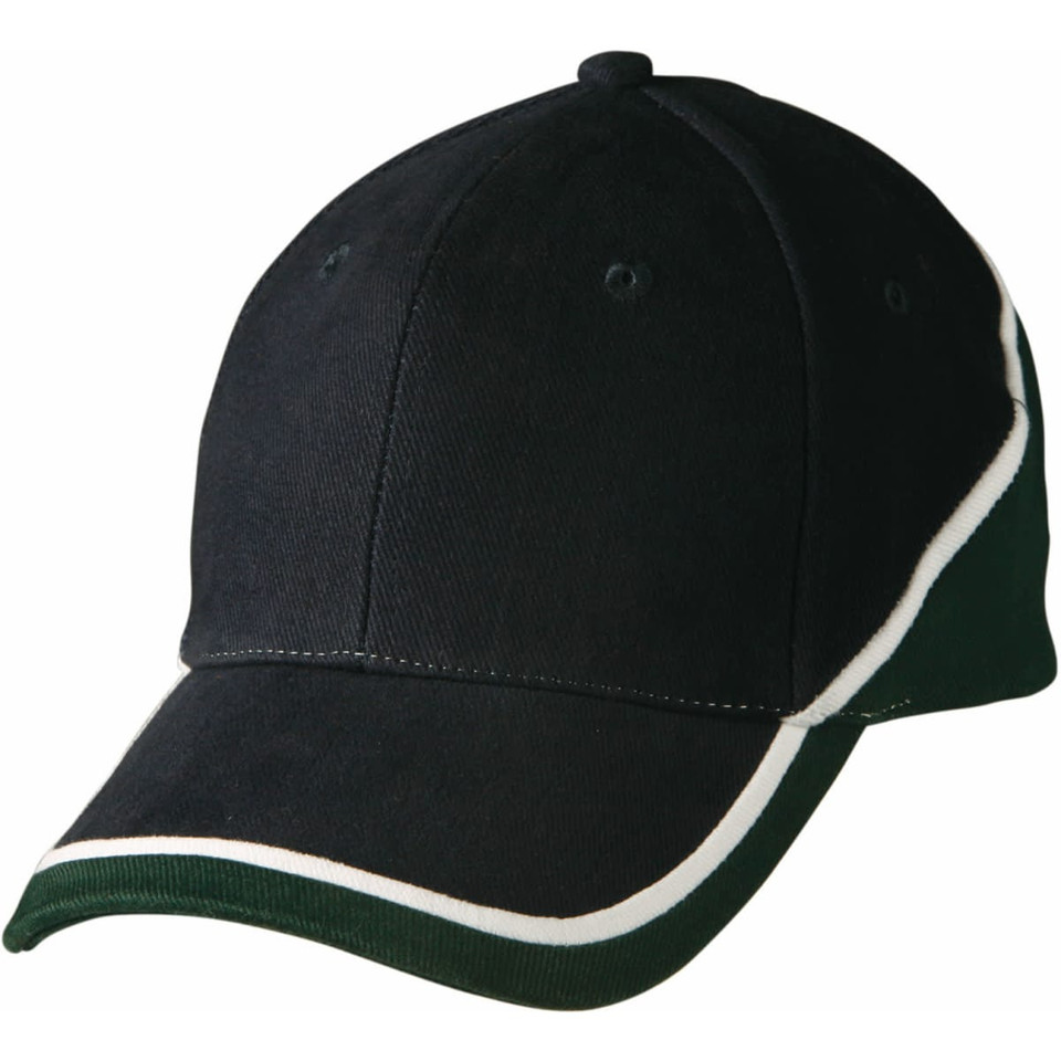 Tri-color sue heavy brushed cotton cap