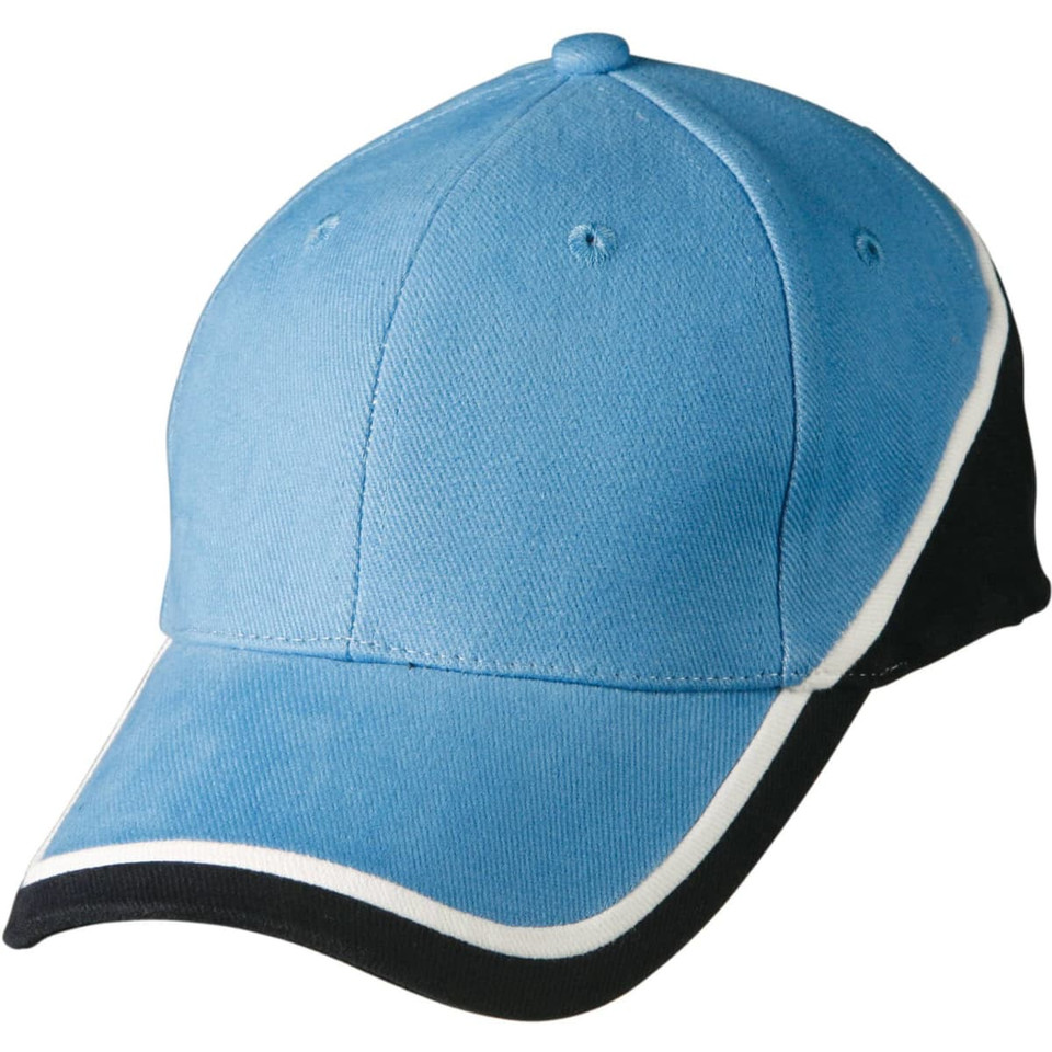 Tri-color sue heavy brushed cotton cap